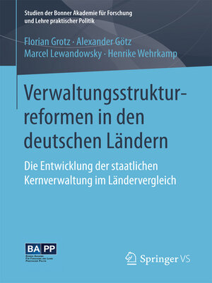 cover image of Verwaltungsstrukturreformen in den deutschen Ländern